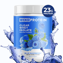 Load image into Gallery viewer, WICKED Blue Raspberry Clear Whey Isolate Protein Powder (IN STOCK)
