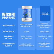 Load image into Gallery viewer, WICKED Blue Raspberry Clear Whey Isolate Protein Powder (IN STOCK)
